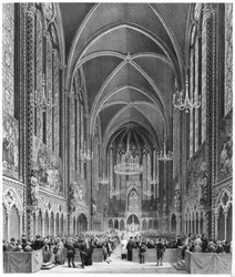 Feier der Messe für die Magistratur in der Sainte Chapelle, ca. 1849